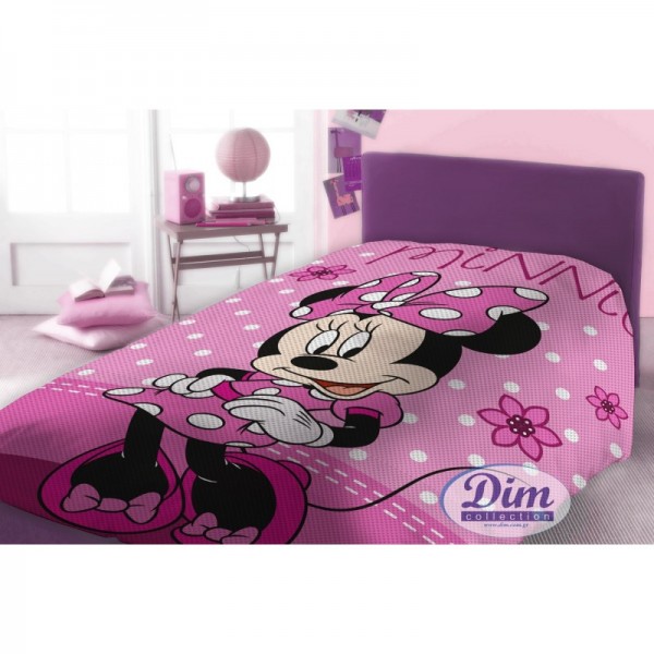 Κουβέρτα Πικέ Μονή Dim Collection Disney Minnie 555