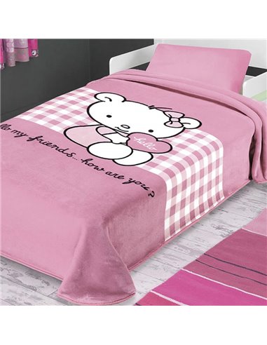 Κουβέρτα Βελουτέ Μονή Belpla Ster 272 Pink