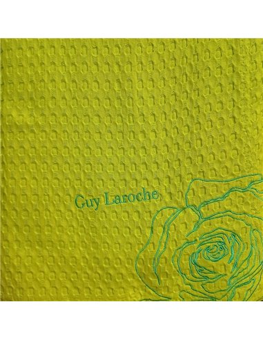 Κουβέρτα Πικέ Υπέρδιπλη 230x260 Guy Laroche Crystal Floral Lime