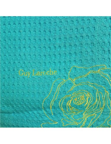 Κουβέρτα Πικέ Υπέρδιπλη 230x260 Guy Laroche Crystal Floral Turquoise