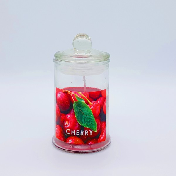 Κερί Αρωματικό Γυάλινο Με Καπάκι Ε-0594 Cherry