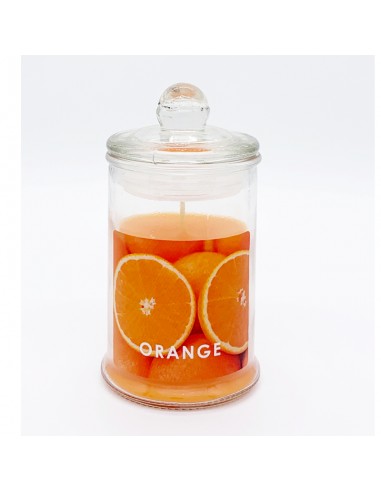 Κερί Αρωματικό Γυάλινο Με Καπάκι Ε-0594 Orange